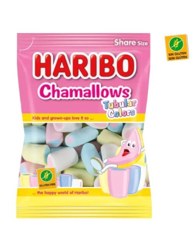 CHAMALLOW COLORES 90 GRS HARIBO 18 U