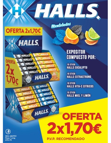 LOTE HALLS INVIERNO 50 UNI. 2x1,70