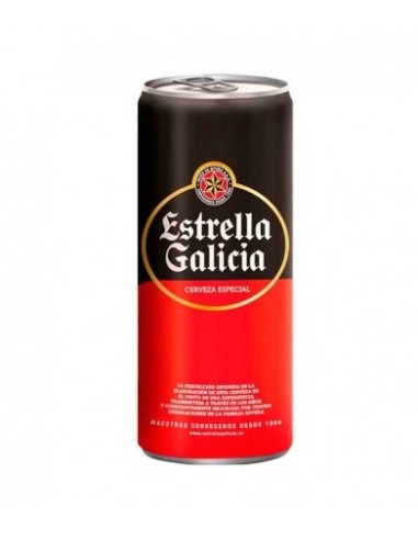CERVEZA ESTRELLA GALICIA LATA 33 CL C-24