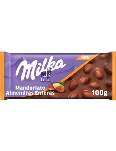 TABLETA MILKA ALMENDRAS ENTERAS 18x100 GRS.