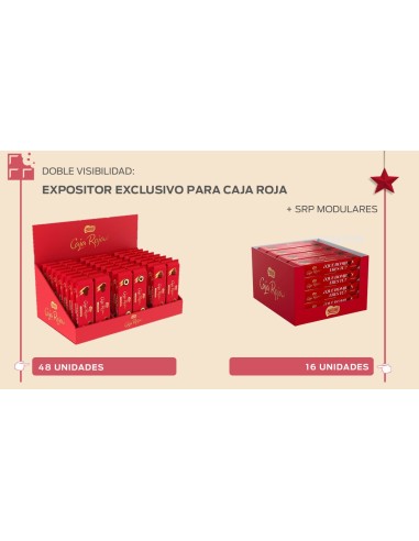 EXPOSITOR CAJA ROJA BLISTER 48 U.
