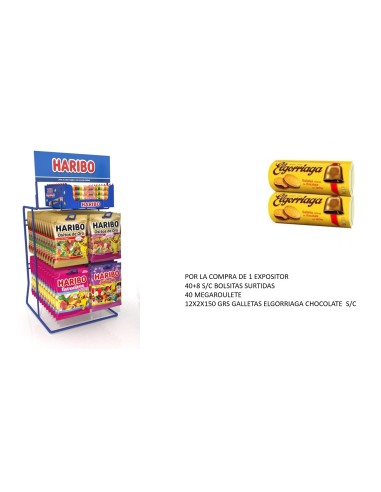 EXP. HARIBO 48x100 GRS + 40 MEGA ROULETTE